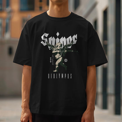 Cupid Sniper Oversized T-Shirt